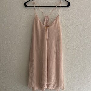 Alice + Olive Light Pink Silk Dress